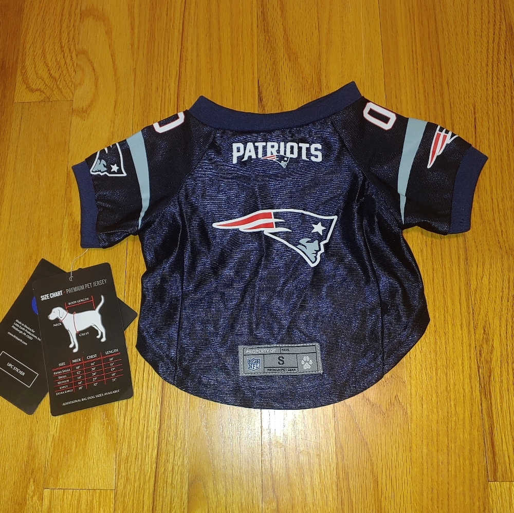 SMALL Dog Licensed Gear New England Patriots Pet Premium Football Jersey